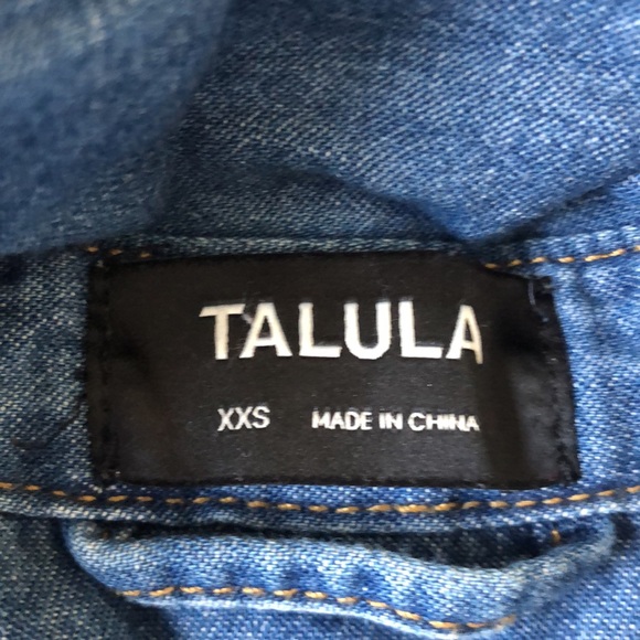 Talula denim shirt xxs - Picture 2 of 2